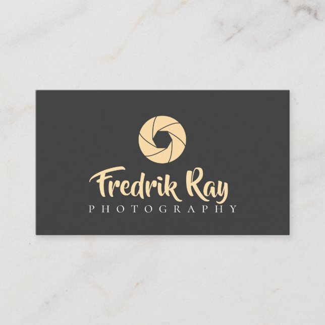 Cartão de visita de Fotógrafo Moderno (Frente)