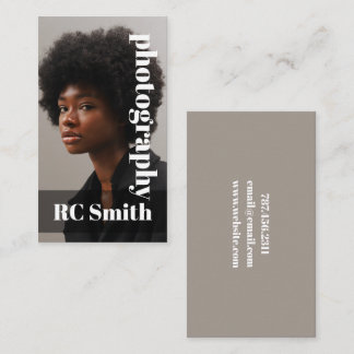 Cartão de visita de Fotógrafo Moderno