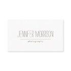 Cartão de visita de Fotógrafo Orgânico Escrito à M