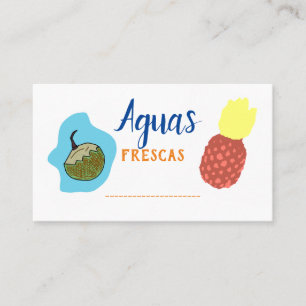 Cartão de visita de Frescas das águas