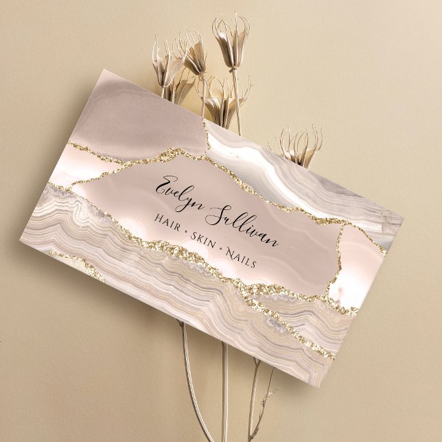 cartão de visita de fundo de agate de marfim (Criador carregado)