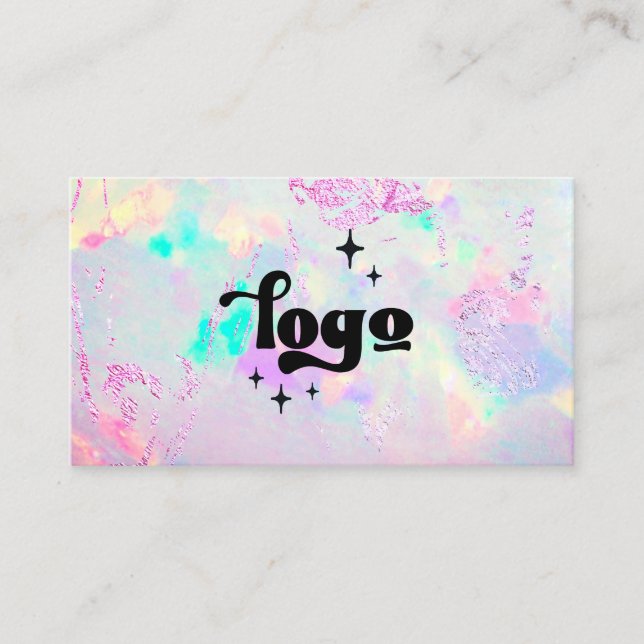 cartão de visita de fundo de gemstone abstrato (Frente)