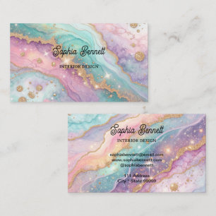 Cartão de visita de Fundo Óptico da Glitter de Mes