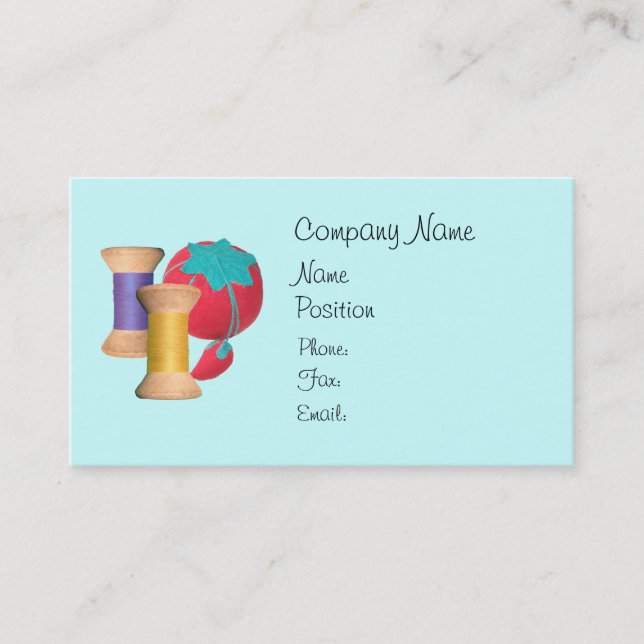 Cartão de visita de furos e de almofadas de pinos (Frente)