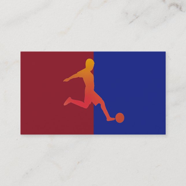 Cartão de visita de futebol (Frente)