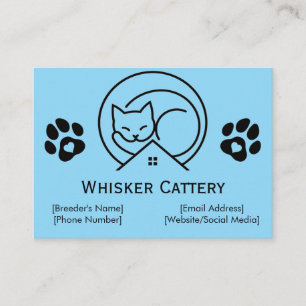 Cartão de Visita de Gatel com Logotipo Minimalista