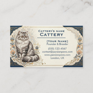 Cartão de Visita de Gatos Persas Personalizados El