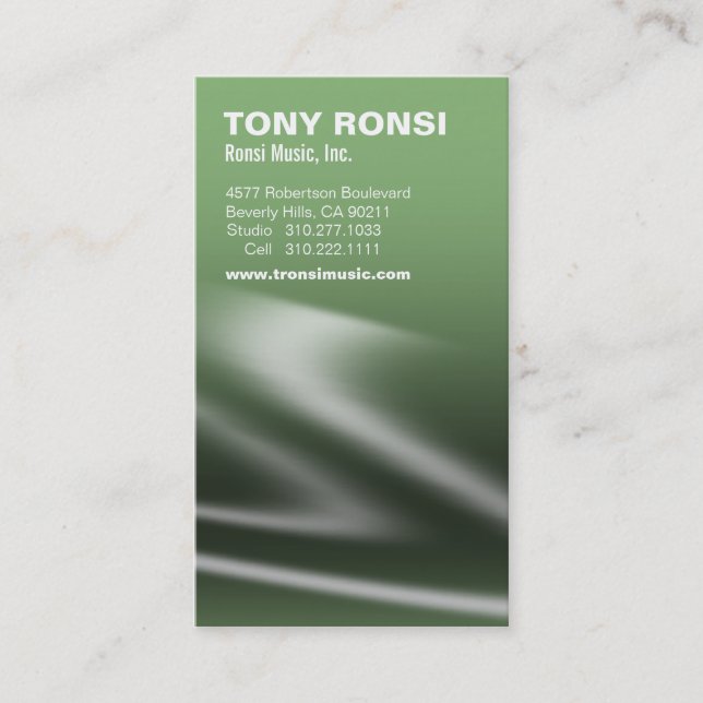 Cartão de visita de Glacé (salgueiro) (Frente)