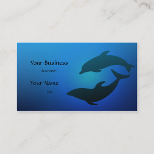 Cartão de visita de golfinhos