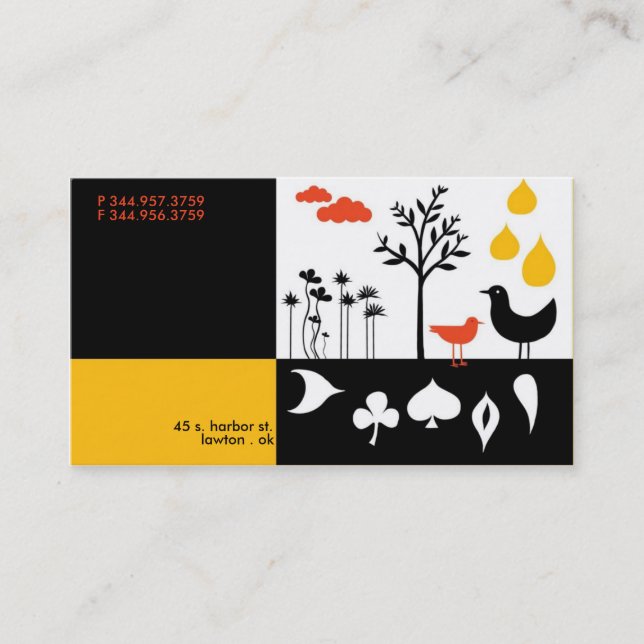 Cartão de visita de Gotas de Trava (Frente)