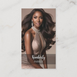 Cartão de visita de gradiente minimalista