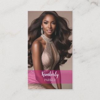 Cartão de visita de Gradiente Rosa Cor-Pop