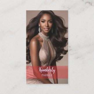 Cartão de visita de Gradiente Vermelho Pop de Cor