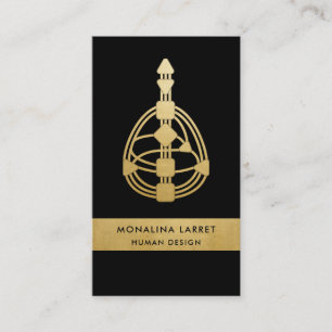Cartão de visita de Gráfico de Design Dourado ne