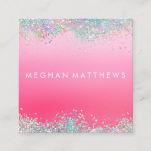 Cartão de visita de Gráfico Quadrado de Bela Rosa