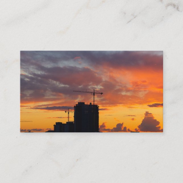 cartão de visita de grua de torre (Frente)