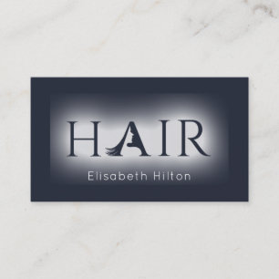 Cartão de visita de HAIR elegante e minimalista