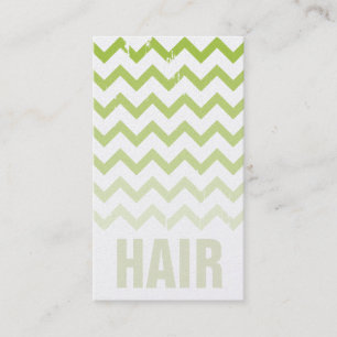 Cartão de visita de Hair Stylist - Comboio Verde 