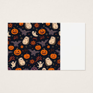 cartão de visita de halloween