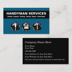 Cartão de visita de Handyman Legal Design