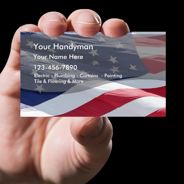 Cartão de visita de Handyman Simples (Criador carregado)