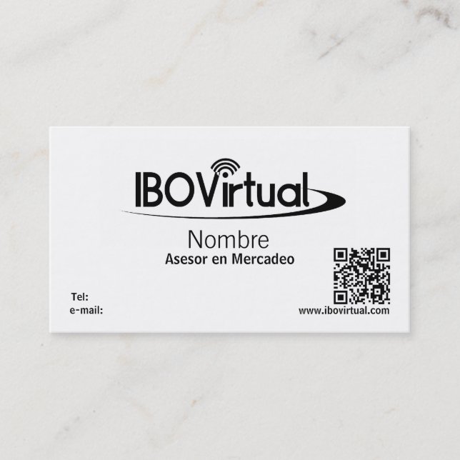 Cartão de visita de IBOVirtual (Frente)