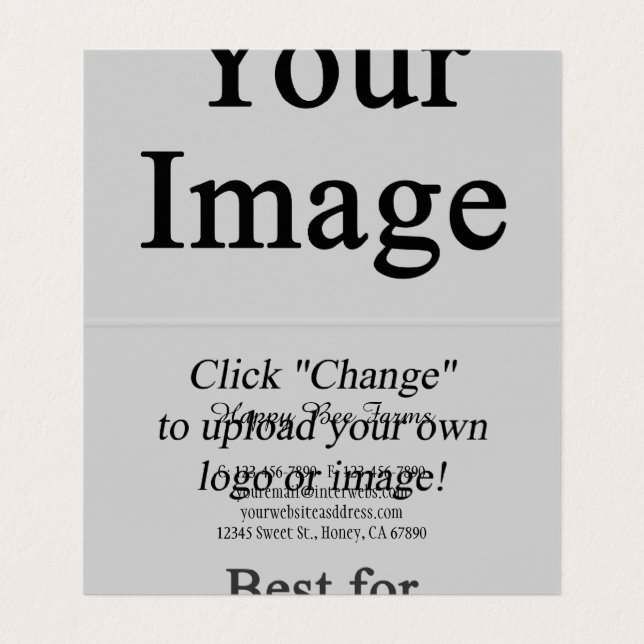 Cartão de visita de Imagem Dobrada Personalizada (Interior Desdobrado)