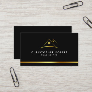 Cartão de Visita de Imóveis com Logotipo da Casa D