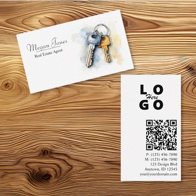 Cartão de Visita de Imóveis, Corretor, Corretora (Criador carregado)