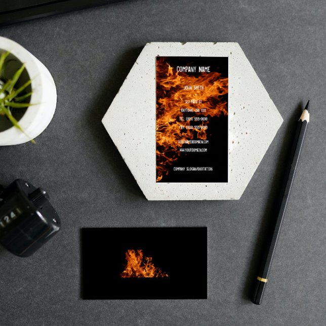 Cartão de visita de incêndio aberto (Open Fire Business Card)