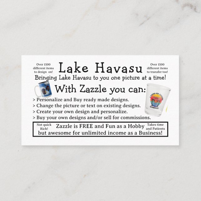 Cartão de visita de informações (Verso)