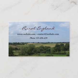 Cartão de visita de Inglaterra rural