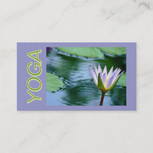 CARTÃO DE VISITA DE INSTRUÇÃO LOTUS BLOSSOM YOGA (