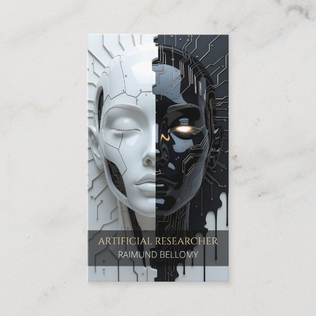 Cartão de visita de Inteligência Artificial (Frente)