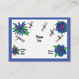 Cartão de Visita de Jardim Azul