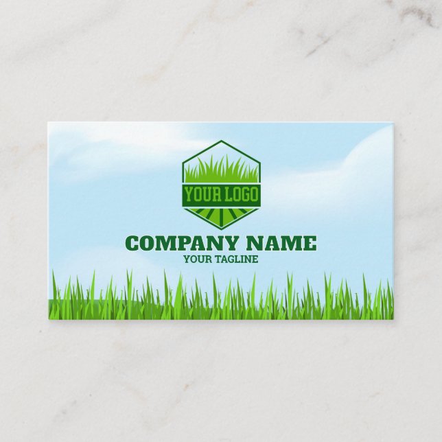 Cartão de visita de jardineiro e manutenção de gra (Frente)