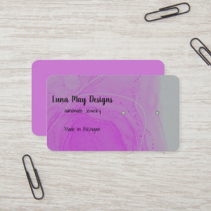 Cartão de visita de Joalharia de Álcool Roxo