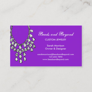 Cartão de visita de Joalharia Moderna