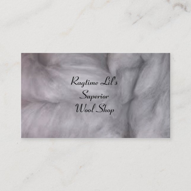 Cartão de visita de lãs (Frente)