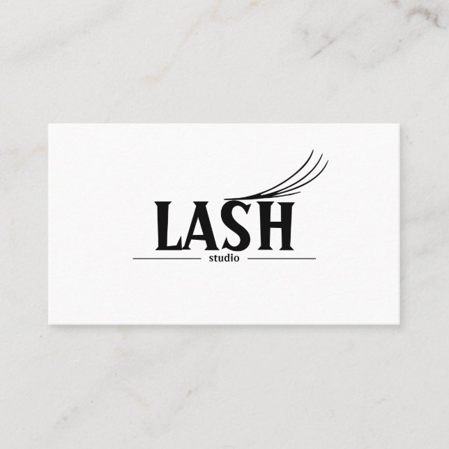 Cartão de visita de Lashes & Brows Modernos (Frente)