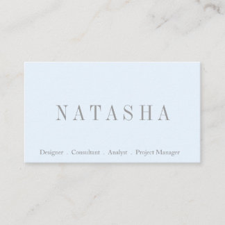 Cartão de visita de Letra Elegante e Script Branco