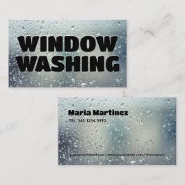 Cartão de visita de Limpeza da Janela