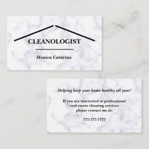 Cartão de visita de Limpeza de Olhos Brancos