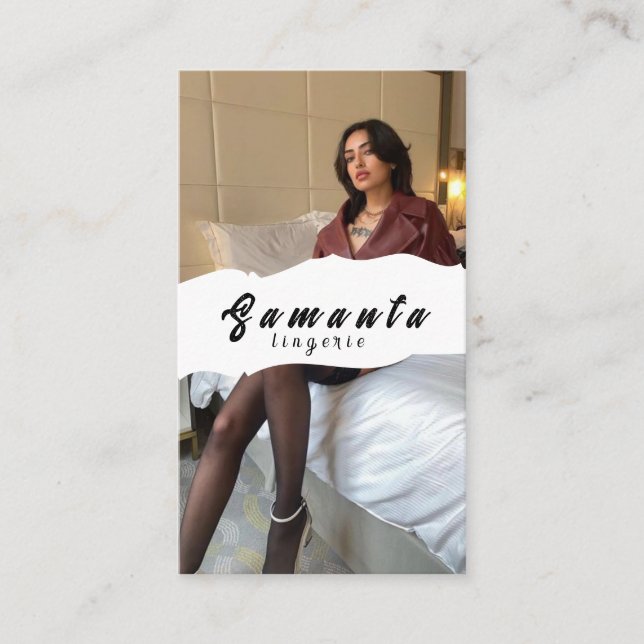 Cartão de Visita de Lingerie (Frente)