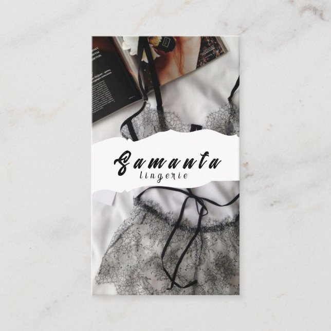 Cartão de Visita de Lingerie (Frente)