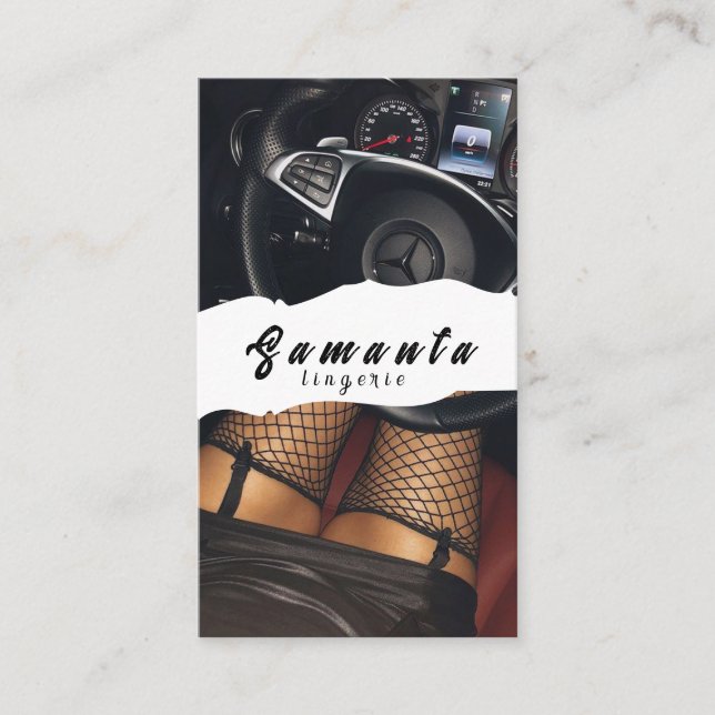 Cartão de Visita de Lingerie (Frente)