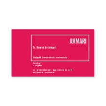 Cartão de visita de linha clara