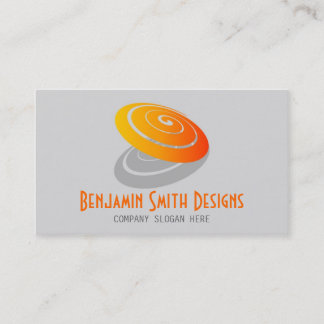 Cartão de visita de logotipo circular