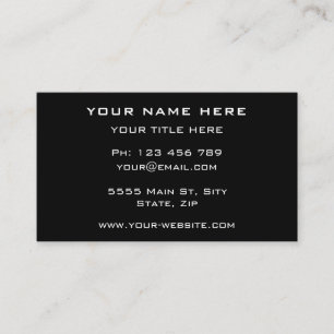 Cartão de visita de logotipo de empresa personaliz