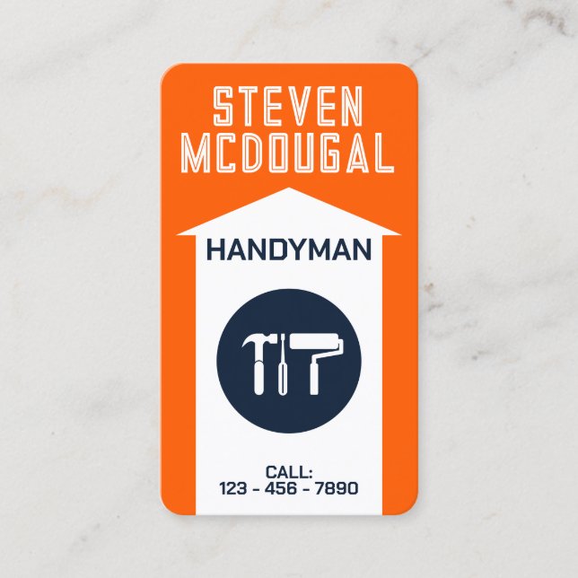 Cartão de visita de logotipo de ferramentas profis (Frente)